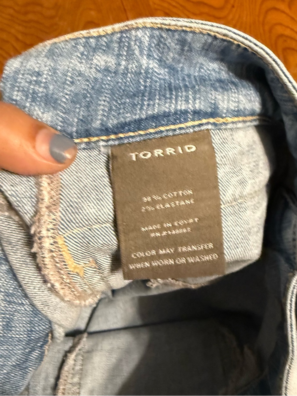 Torrid High-Rise Wide Leg Crop Light Blue Jean Sz 18 NWT - Picture 8 of 13